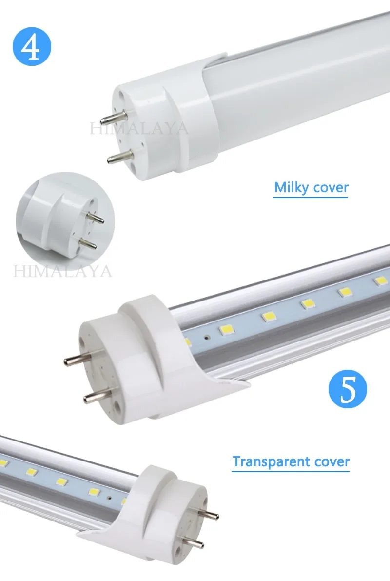 Toika 30 шт./лот 20 Вт 4ft 1200 мм T8 LED 1.2 м Light tube SMD2835 96led/pccompatible с Индукционным балласт