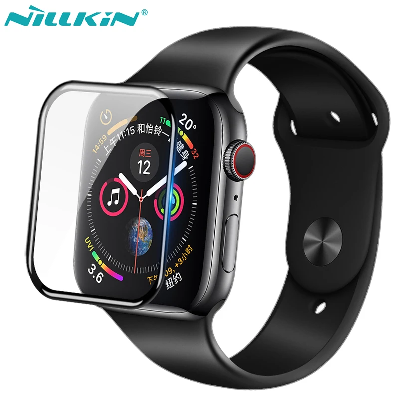 

Glass Screen Protector for Apple Watch Series 5 4 40mm 44mm iWatch 3 2 1 38mm 42mm Nillkin 3D DS+Max Full Coverage Glass Film