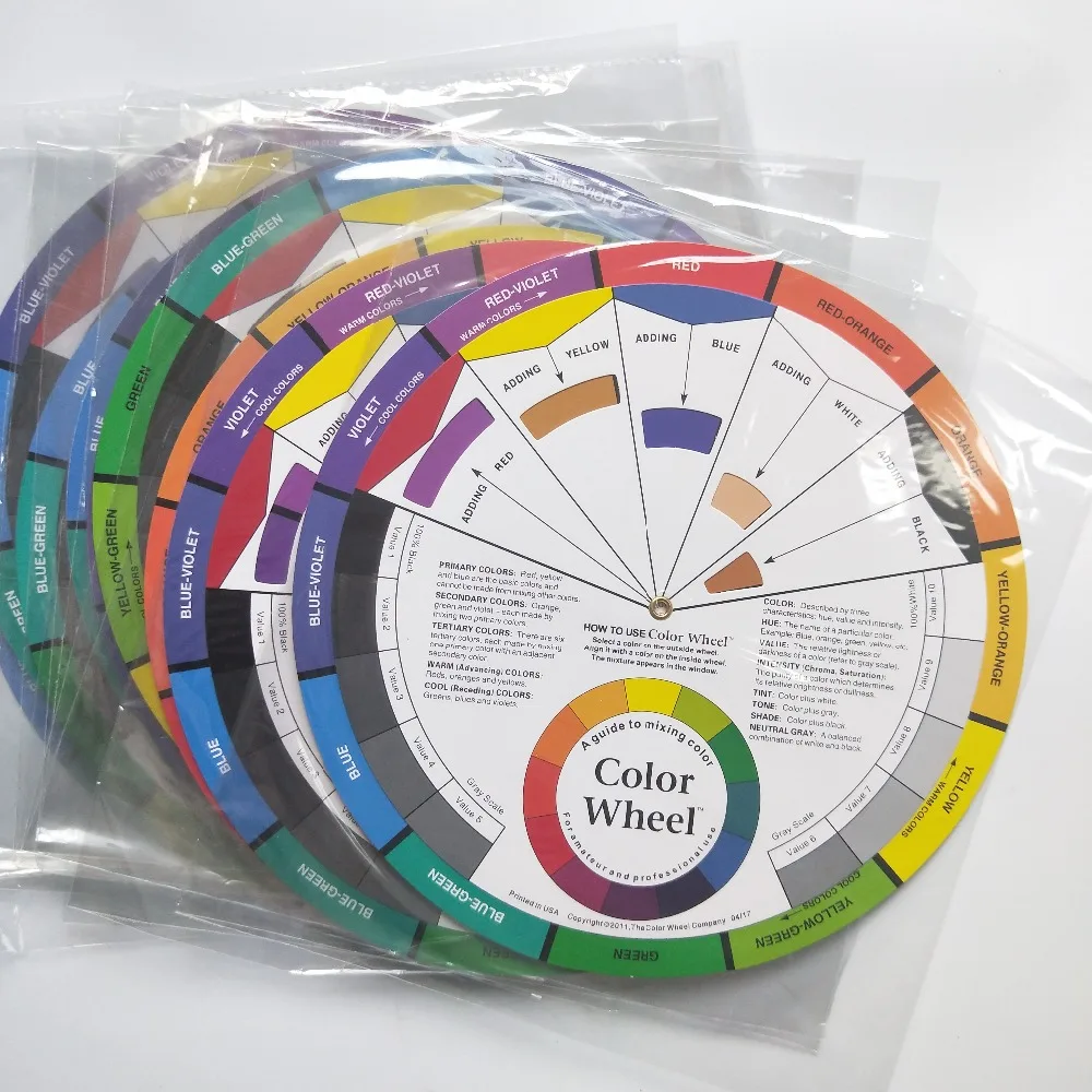 

15pcs Micro Pigment Color Wheel Guide Tattoo Ink Color Wheel Chart Permanent Makeup Microblanding Accessories