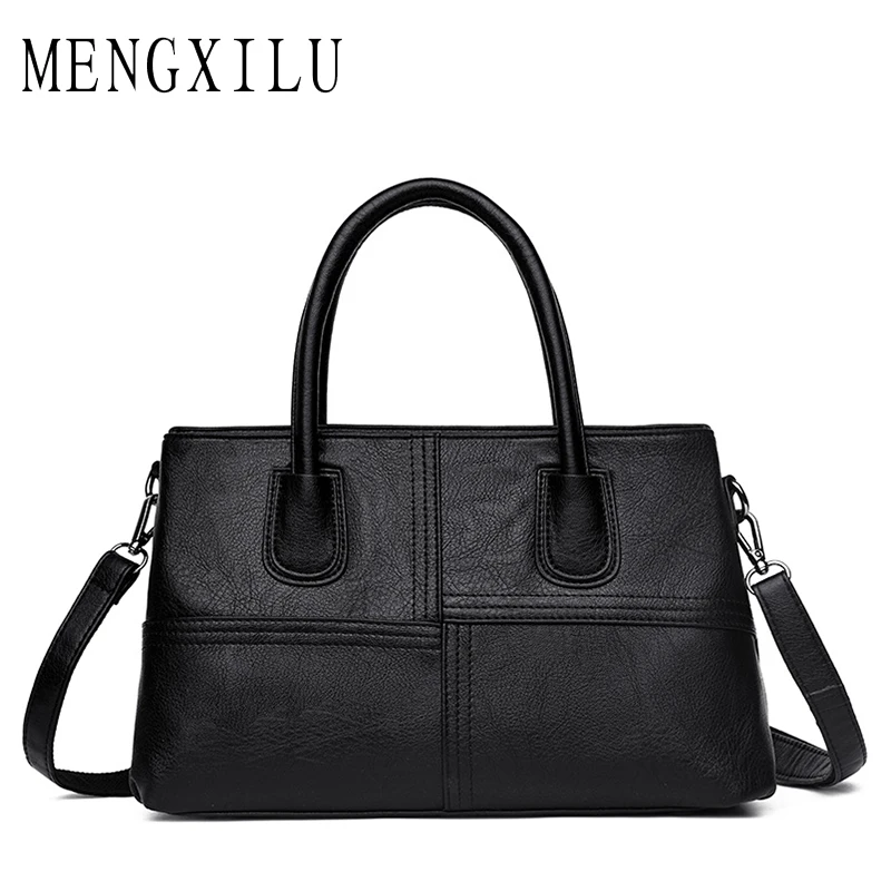 

MENGXILU Women Bag Luxury Brand Fashion PU Leather Shoulder Bag Ladies Handbag New 2017 Luxury Handbag Women Tote Bags Designer