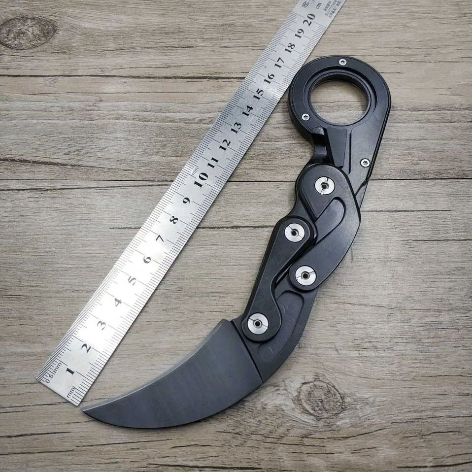 Tanie Dropship fade karambit CSGO składany scyzoryk ze stali nierdzewnej przenośny counter strike mechaniczne taktyczne pazur narzędzie nóż edc