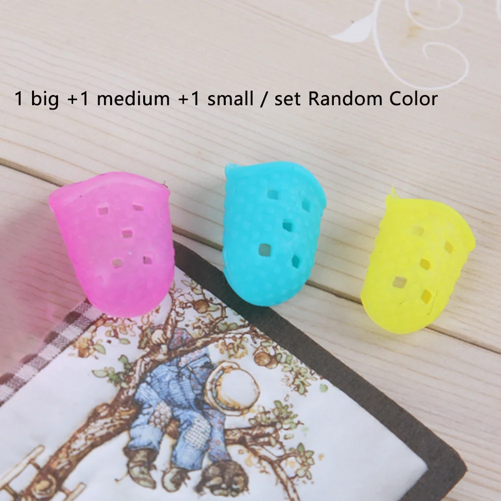 Adjustable Thimble Household Sewing Embroidery Threading Hoop Thimble Protection Non-Slip Ring Finger Sleeve Retro Thimbles