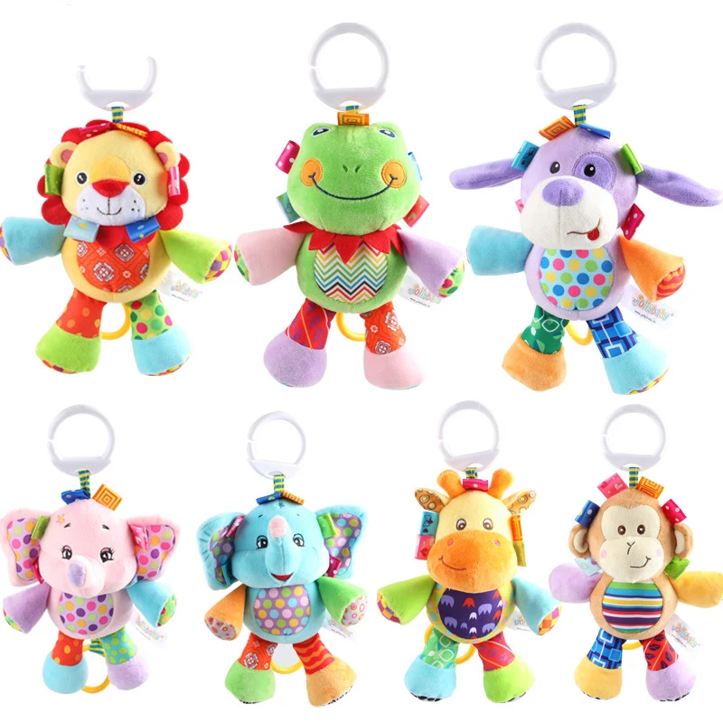 Jollybaby детский 0 12 месяцев Игрушки милые детские погремушки животные и мобильные