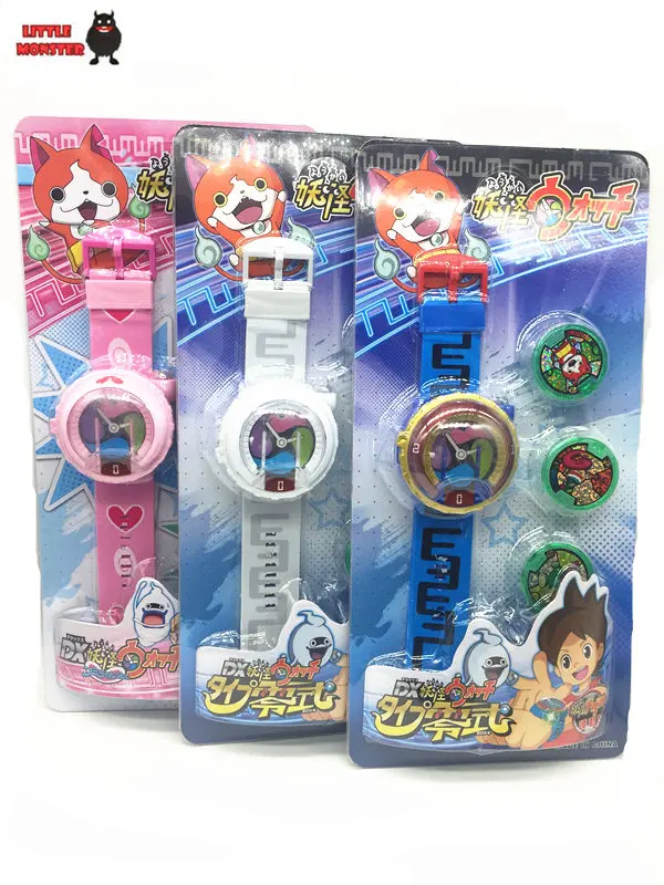 2016 New Anime Yokai Watch DX Yo Kai Wrist Watch Kids Toy With 3 Medals Cosplay