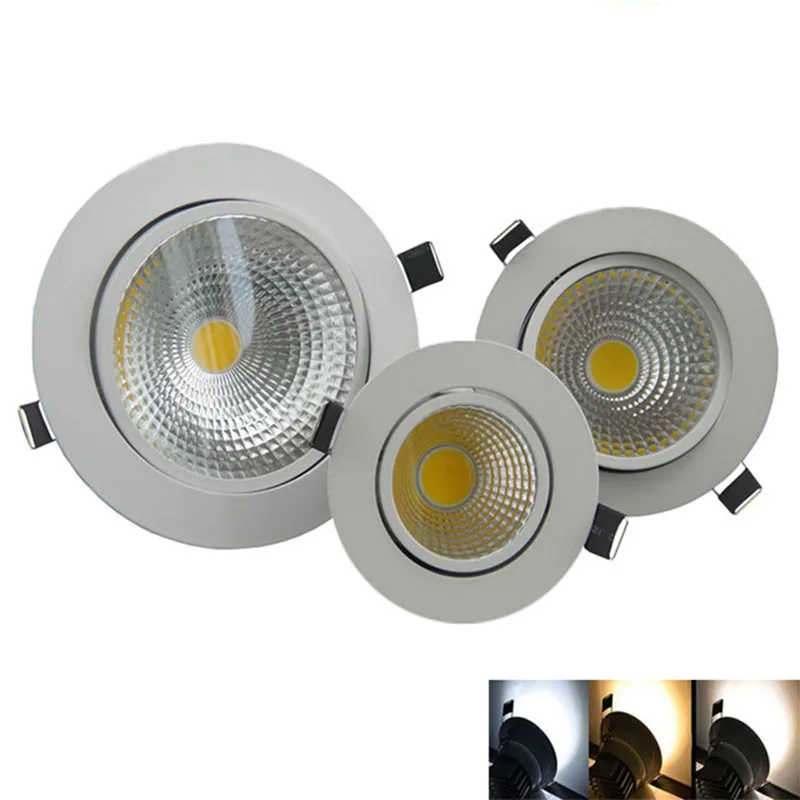 

Dimmable Led downlight light COB Downlight 3W 5W 7W 12W 85-265V recessed Lights Indoor Lighting LED Cabinet Light