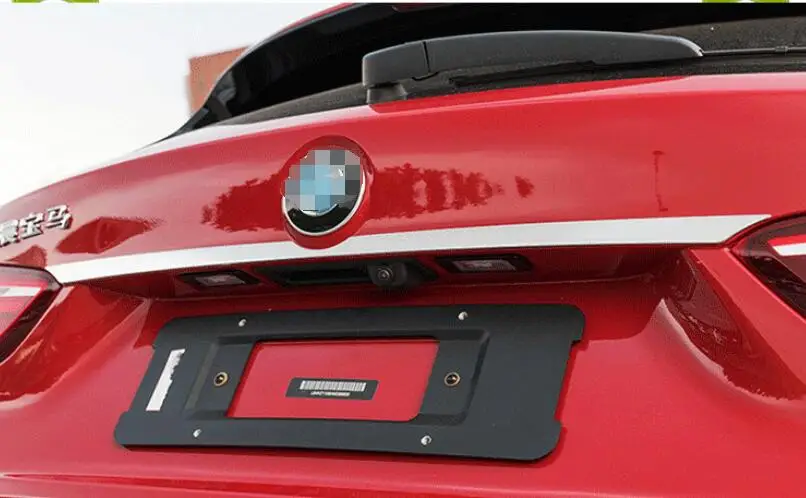 Для BMW X1 F48 из нержавеющей стали на заднее отделение кузова крышкой рельефная Накладка для отделки 1 шт