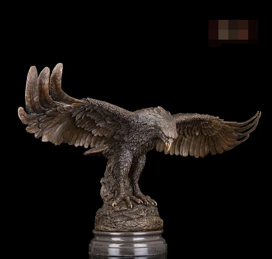 Западная абстрактная Художественная Скульптура Eagle Hawk бронзовая медная