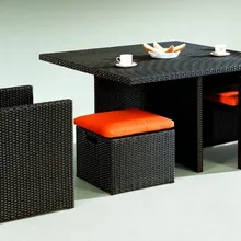 Sigma уличная мебель Плетеный кубик Обеденный Комплект кухонных стульев наборы