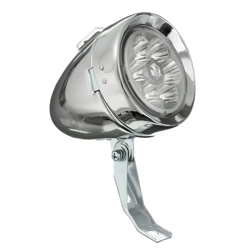 Cheap 113*82mm 160 Degree Retro Vintage Bicycle Bike Front Light Cycling 6 LED Headlight Mountain Bike Head Fog Lamp With Bracket 1