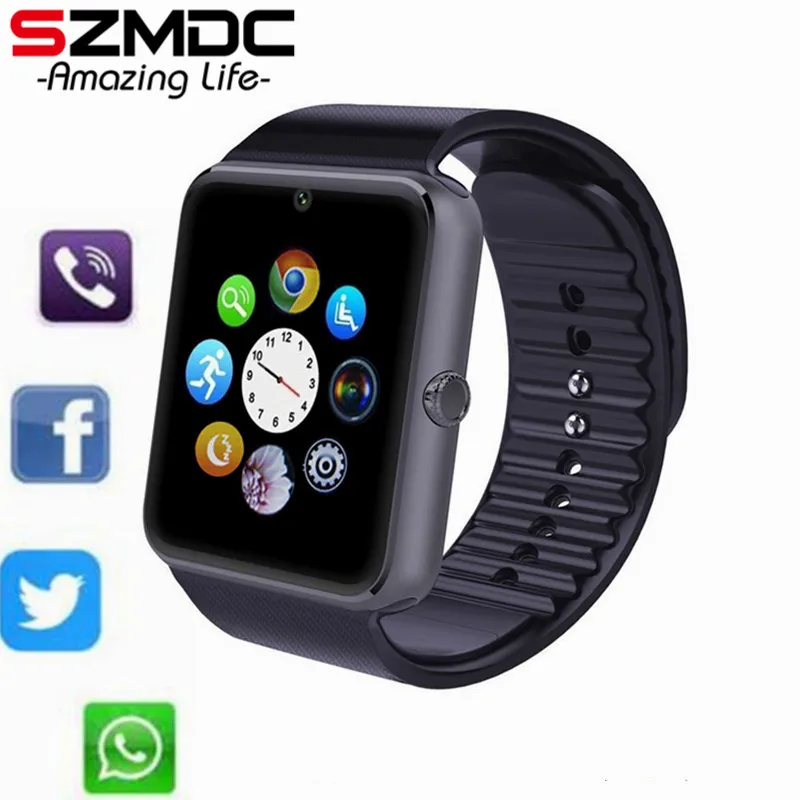 

SZMDC Men woman Bluetooth sport Smart Watch GT08 For IOS Android Phone Wrist Wear Support Sync smart clock Sim Card PK A1 DZ09