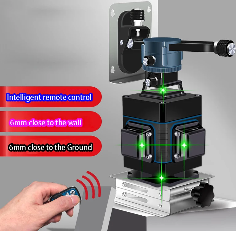 

3D 16 Lines Green Laser Levels Self-Leveling 360 Horizontal And Vertical Cross Super Powerful Green Laser Beam Line