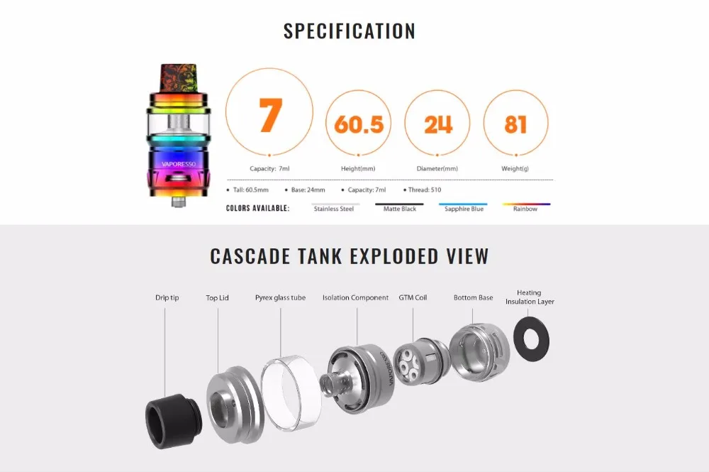 Vaporesso Cascade Sub Ohm Tank-1