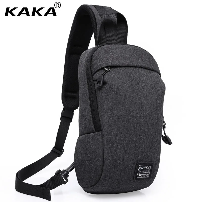 

kaka canvas chest pack men messenger bags casual flap male small retro shoulder bag Anti-theft crossbody bags 2017 new fashion