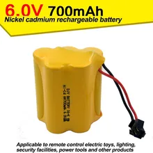 NI CD700mAh 6V amphibian nickel cadmium font b battery b font remote control automobile airplane Electric