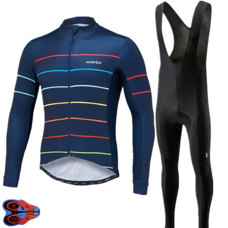 9D гелевая накладка Pro team Morvelo с длинным рукавом для велоспорта, комплект из джерси и штанов, осенняя одежда для велоспорта, одежда для шоссейного велосипеда
