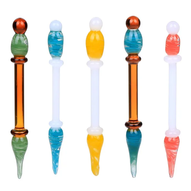 Smoking Dogo Dabber Tools Glass Dabber With 5 Colors 4.7 Inches length
