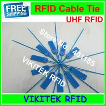 Разрешенный к использованию иностранным лицам 9662 метка Диапазона UHF RFID для ABS ярлык со стяжкой 860-960 МГц Higgs3 915 м EPC c1g2 ISO18000-6C 20 штук 92*28*3,5 мм rfid тег