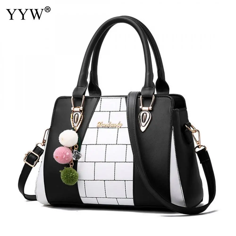 

YYW Women'S Shoulder Handbag 2018 New Fashion Leather Korean Version Wild Casual Shoulder Messenger Bag Tide Patchwork