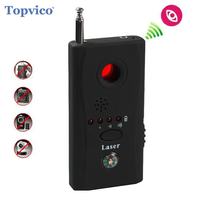 Topvico Full Range Anti - Spy Bug Detector CC308 Mini Wireless Camera Hidden Signal GSM Device Finder Privacy Protect Security 1