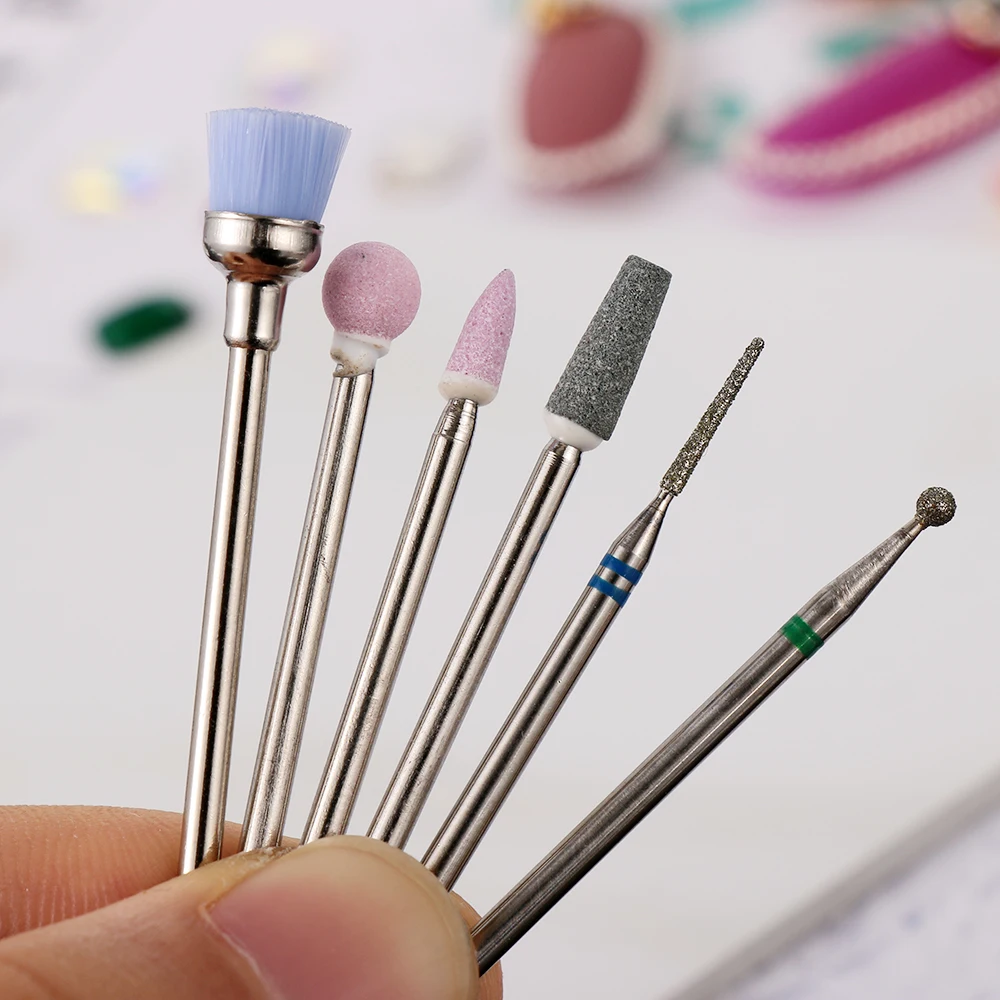 

Professhional Diamond Ceramic Nail Drill Bit Cuticle Clean Remove Rotary Electric Mill Machine Manicure Nail File Cutter Tools