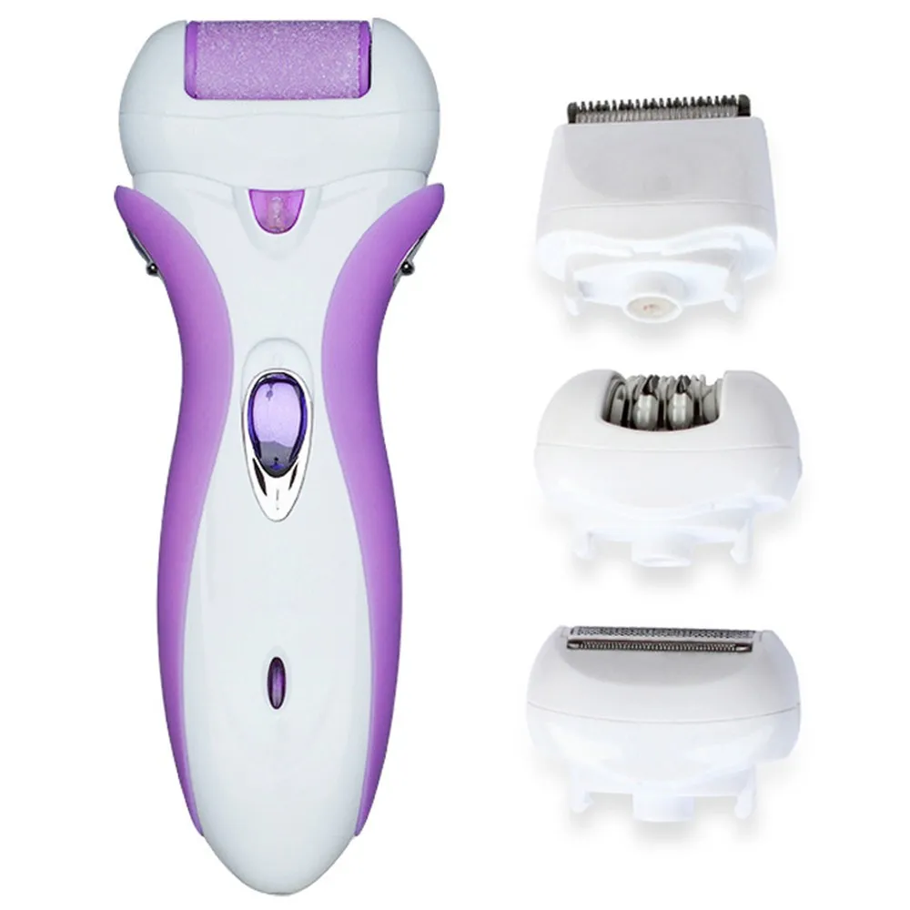 

New Female Epilator Four in one Rechargeable Shaving Device Multifunction High Quality Electric Epilator Grinding Foot Device
