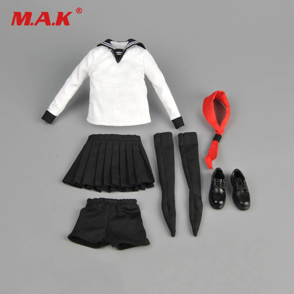 

ZY15-31 1/6 Scale Female's old School Uniform Set Students Suit Clothes For 12" Action Figure Toys Accessories