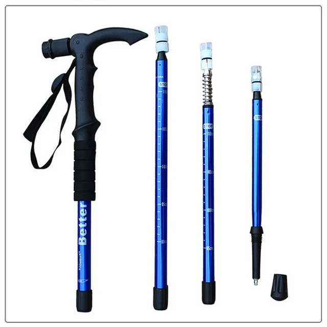 Multifunctional Anti Shock Hiking / Walking / Trekking Trail Pole