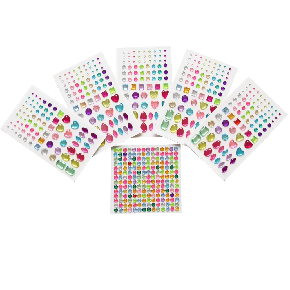 601pcs Self adhesive Rhinestone Sticker Flatback Crystal Gems Rhinestone Stickers for nails 3D