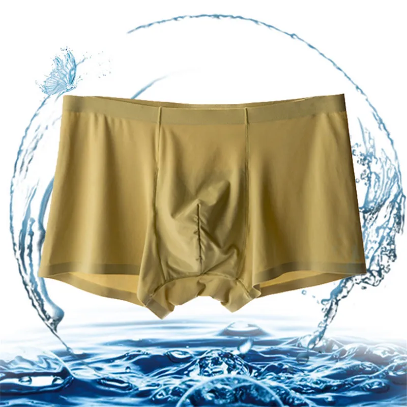 

Choose Healthy 3D Cutting Underpants Men's Silk Fabric Mens Refreshing and Breathable Boxer Shorts