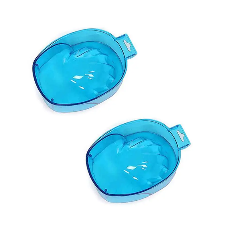 

2pcs Nail Art Manicure Care Soak Bowl Tray Polish Remover Nail Art Hand Wash DIY Salon Nail SPA Bath Manicure Remover Tool