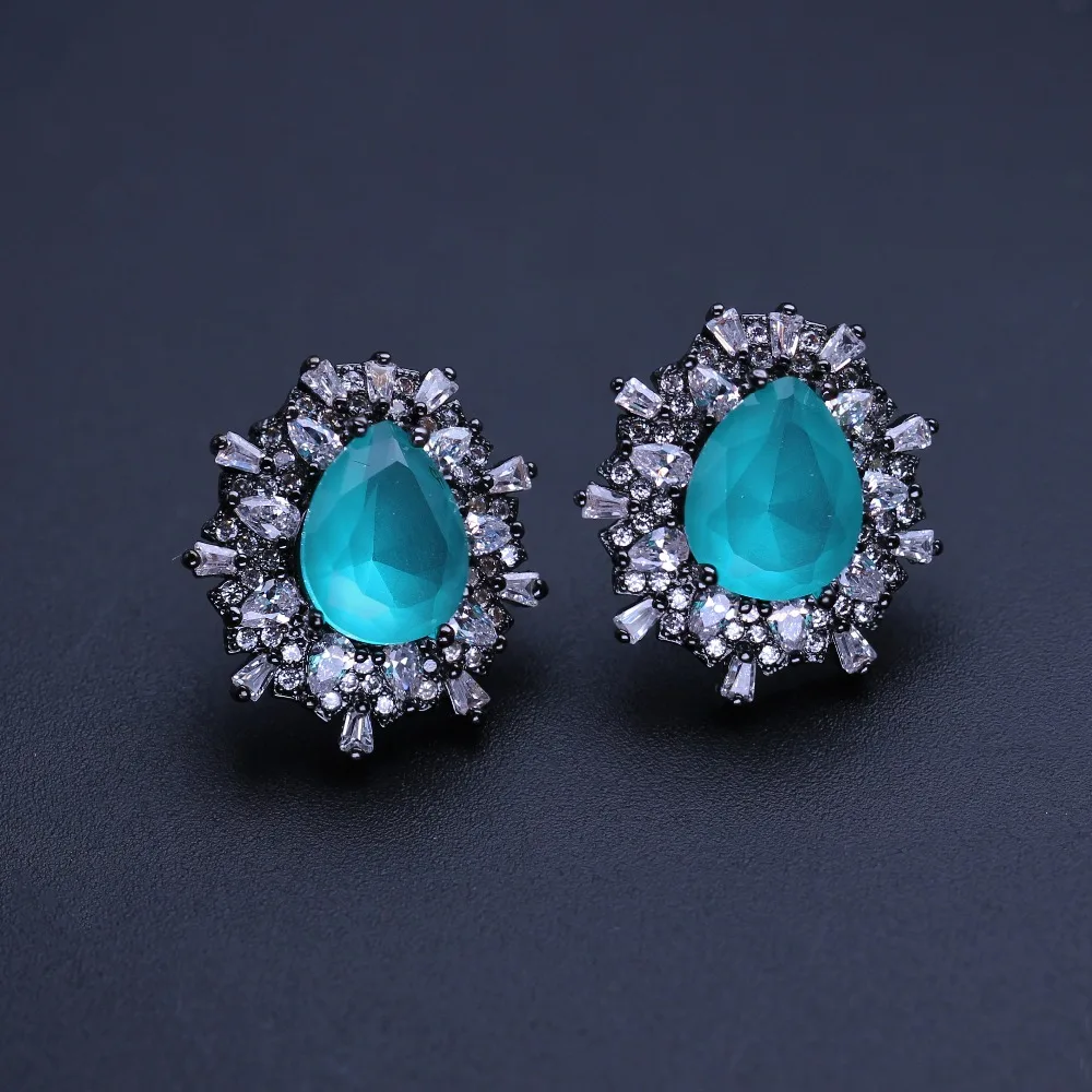 bluestone stud earrings