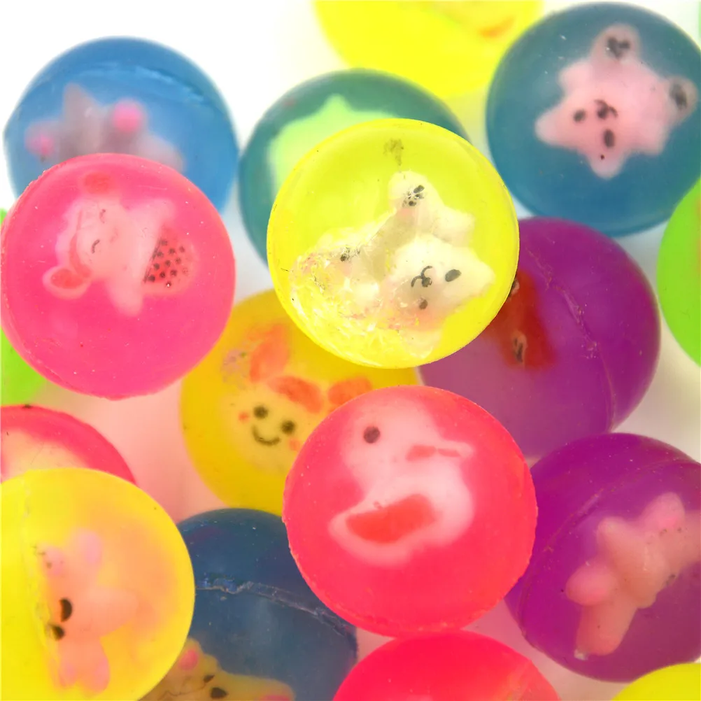 Горячая распродажа 10 шт 27 мм Высокое качество Детские эластичные резиновые шарики детские пинбол надувной мяч