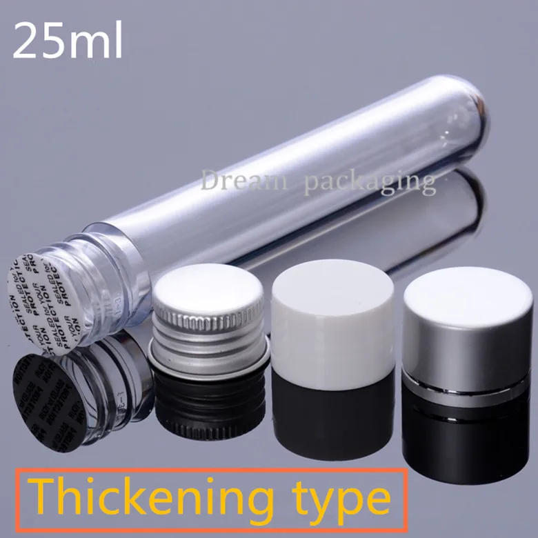 30pcs 25ml Thickening type cylindrical tube bottles,Test Tube With