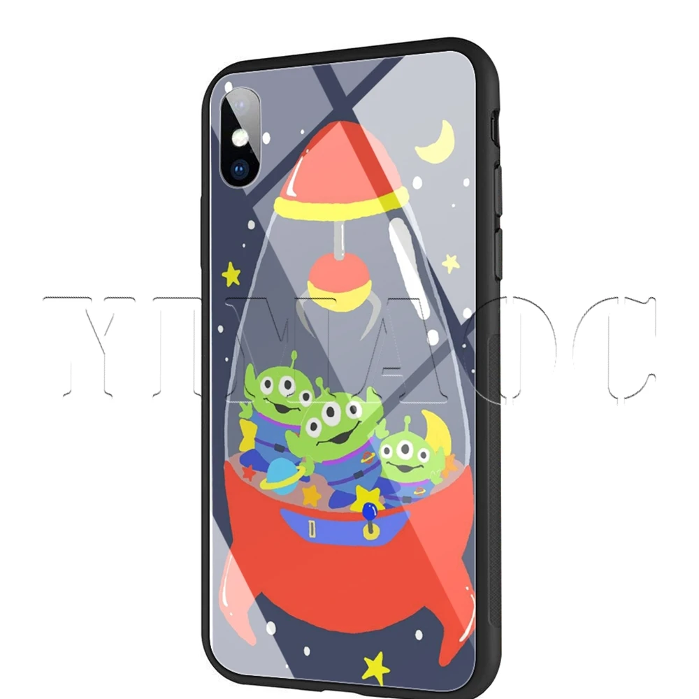 Чехол YIMAOC Toy Story piza Planet из закаленного стекла для iPhone 11 Pro XS MAX XR X 8 7 6 6S Plus - Цвет: TG8