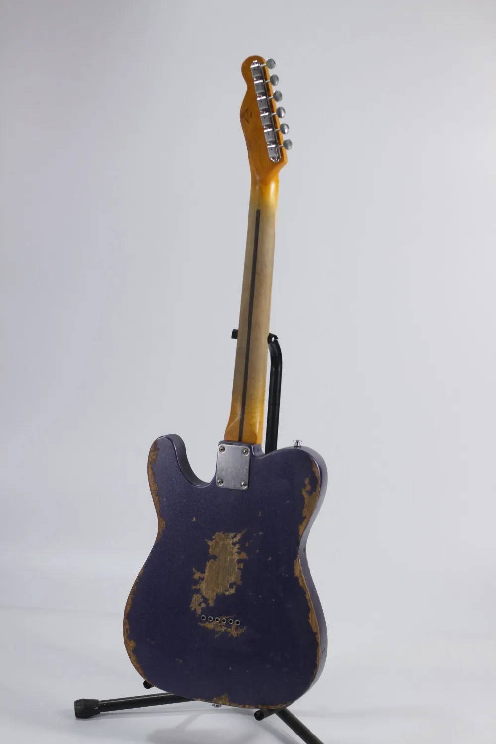 custom shop. TELE 6 Strings Maple fingerboard purple Electric Guitar,telecaster gitaar relics by hands guitarra.real photos