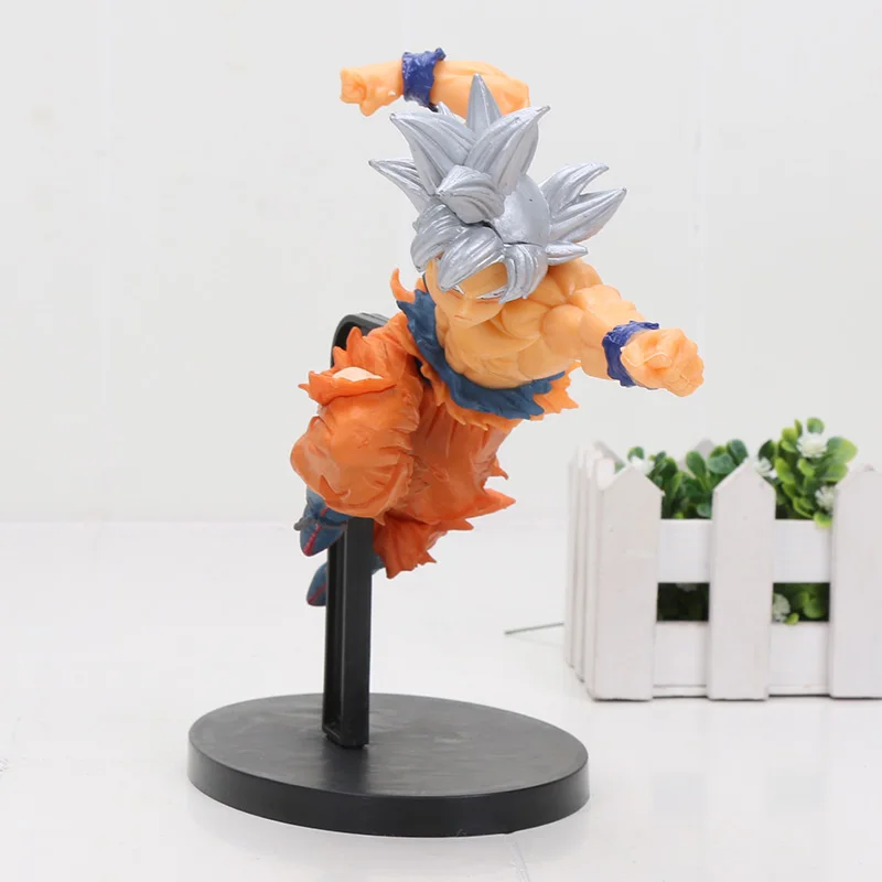 DXF dragon ball Z super sayian son Goku Ultra Instinct Goku Migatte No Gokui dragon ball серебро gokou ПВХ Фигурки игрушки - Цвет: fly silver bag