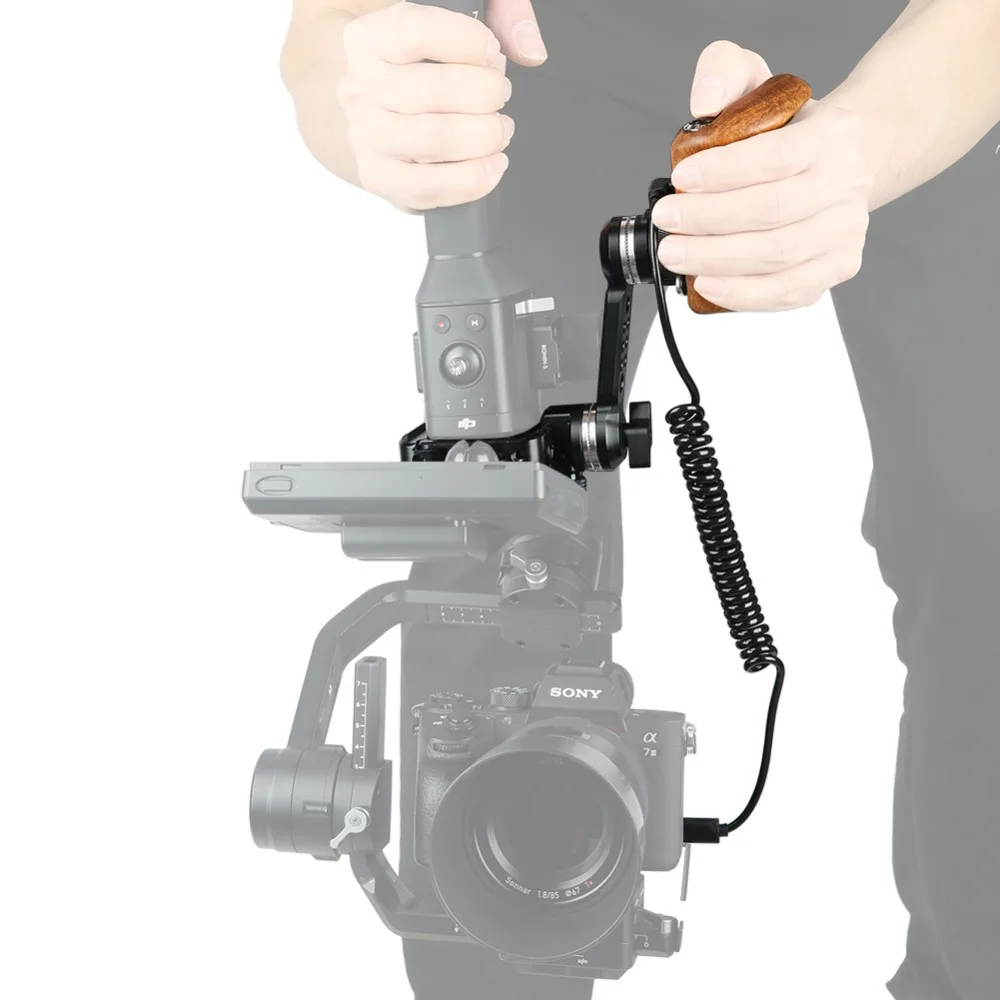 NICEYRIG для DJI Ronin S ручной карданный подвес деревянная ручка RoninS Gimbal Grip ARRI Rosette Видео