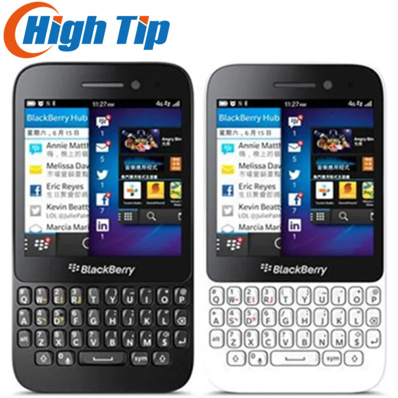 

Unlocked Original Q5 Blackberry OS Smartphone QWERTY Keyboard 2G Ram+8G Rom 5.0MP Camera Refurbished mobile phone Dropshipping