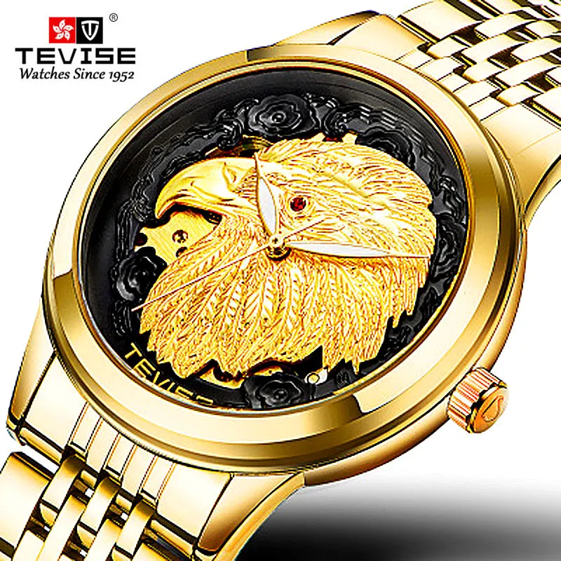 

Tevise New Fashion Automatic Mechanical Men Watch Business Casual Waterproof Watches Gold Clock Relogio Masculino