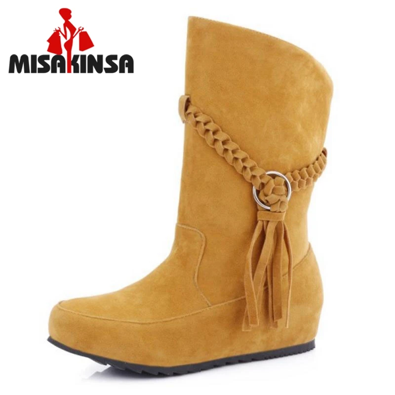 flat mid calf boots for women
