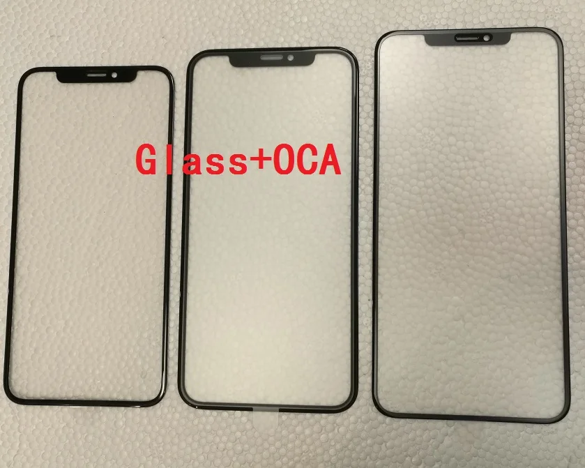 10 шт. оптовая продажа для iPhone X XS XR MAX стекло + OCA вместе ЖК-стекло холодного отжима |