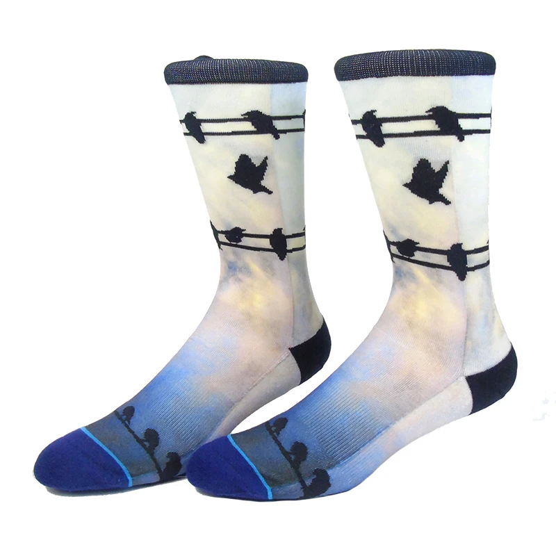 الجوارب الرجال التزلج جورب 3D طباعة جوارب كرة السلة الرجال USA العلم تشغيل الدراجات جورب الغريب المستقبل الرجال في الهواء الطلق الرياضة Meias