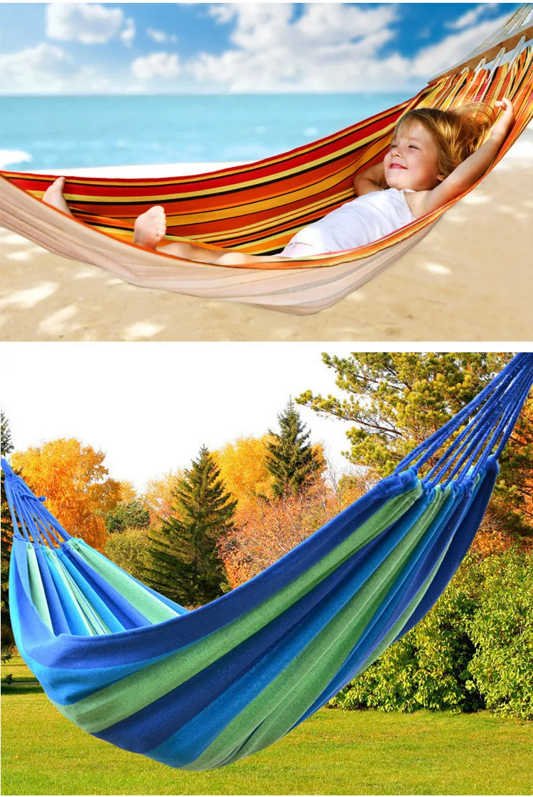 

Best-seller Big size 120 kg Load-bearing Portable Travel Sleeping Hammock for Outdoor Camping Picnic Hammock Home Furniture us