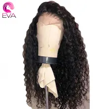 Eva Hair 360 Lace Frontal Wig Pre Plucked With Baby Hair Brazilian Deep Wave Lace Front Human Hair Wigs For Women Remy Hair Wigs