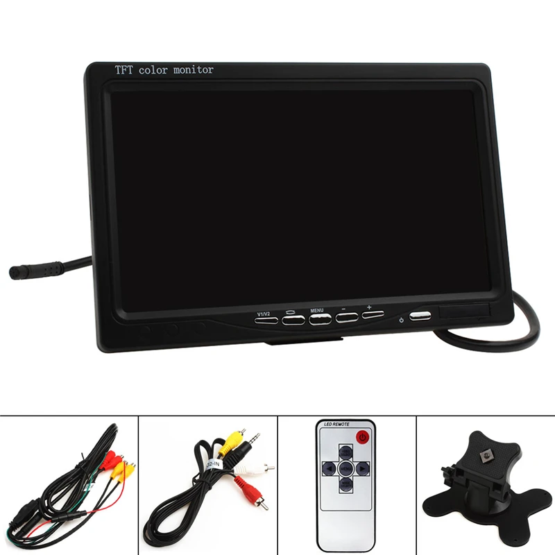 12 В постоянного тока/24 HD 7 дюймов 800x480 цветной ЖК экран монитор заднего вида