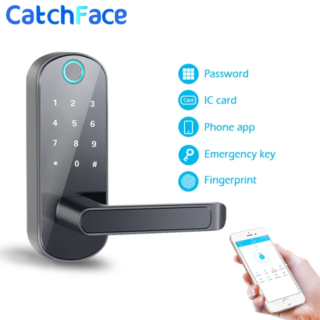 304 Ss Inteligentny Zamek Elektroniczny Biometryczny Czytnik Linii Papilarnych Centralny Zamek Z Dotykowy Drzwi Antywlamaniowe Zamki Do Aluminium Przesuwne Szklane Drzwi Tanie Tanio