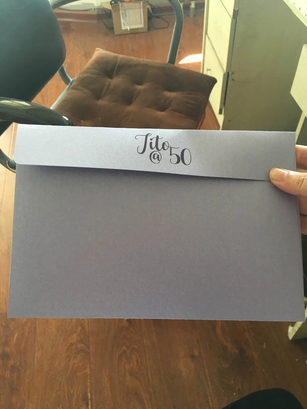 envelop with printing