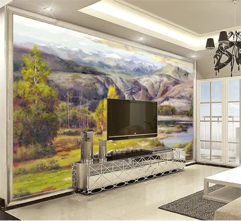 

Wallpaper 3d On The Wall beautiful lake pasture 3d landscape wallpaper practical moisture wallpaper