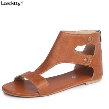 

Loecktty 2019 Women Shoes Soft Women Casual Summer Shoes Female Zip Plus Size 35-43 Sandals Beach Shoes Women