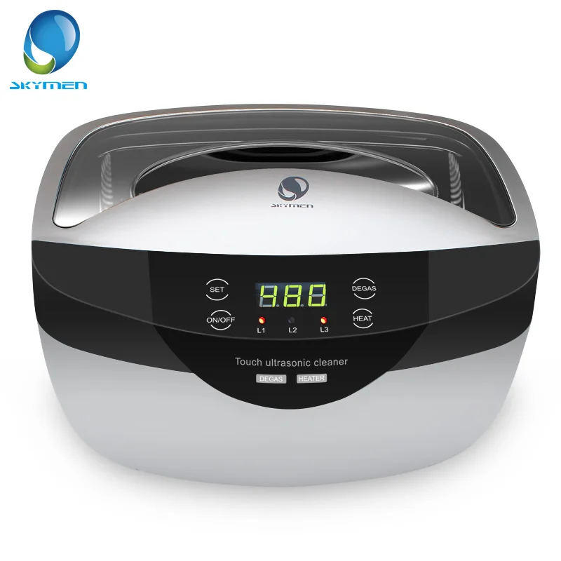 Goedkoop Skymen 2500 Ml Ultrasone Reiniger Degas + Digitale Tijd Instelling Voor Sieraden Stenen Cutters Goud Zilver Horloges Bril